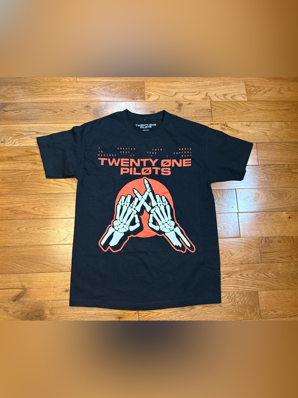 Twenty One Pilots Limited Release Skeleton Hands Tee Shirt